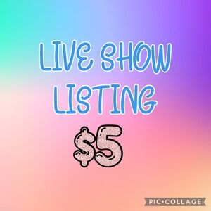 Live Show Listing Graphic